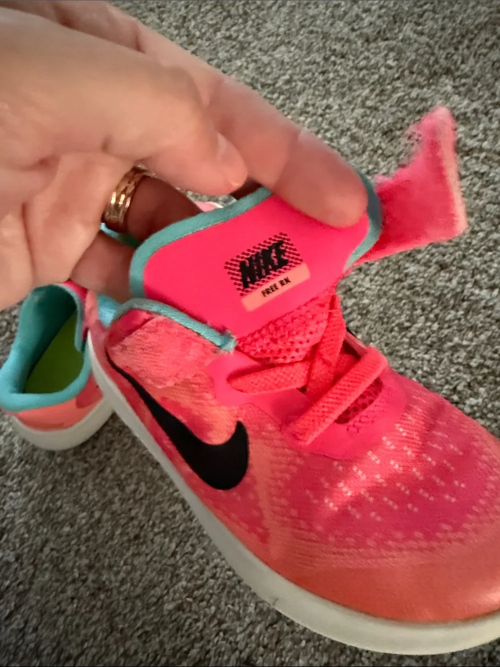 Nike Kids' Nike Free Run 2 Racer Pink Tennis Shoes 9C